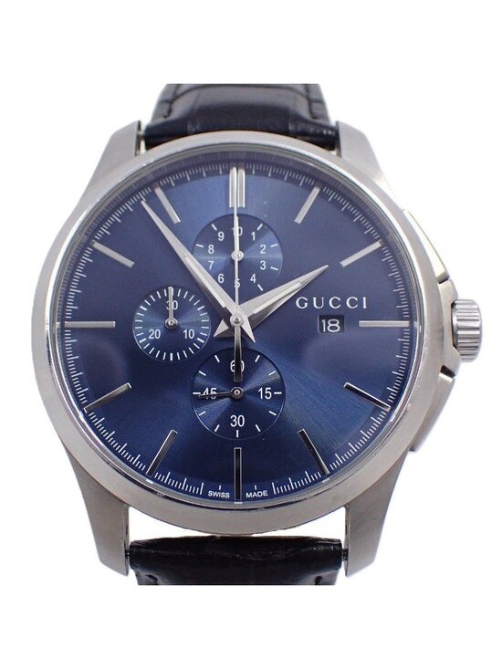 Gucci 126.2 Timeless Chronograph Quartz Watch Blue Dial External main image 5